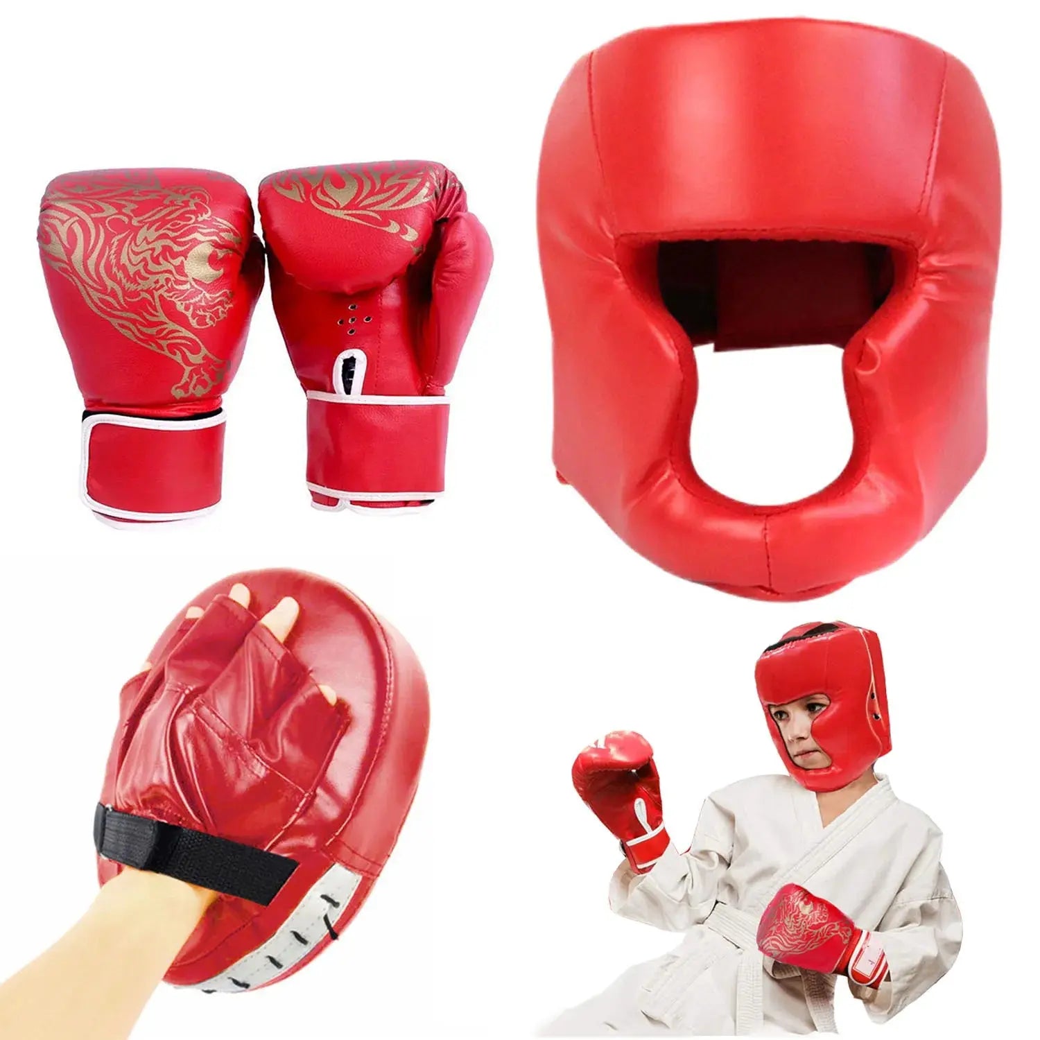 Adults/Child MMA & Boxing Helmet Head Gear Protectors 